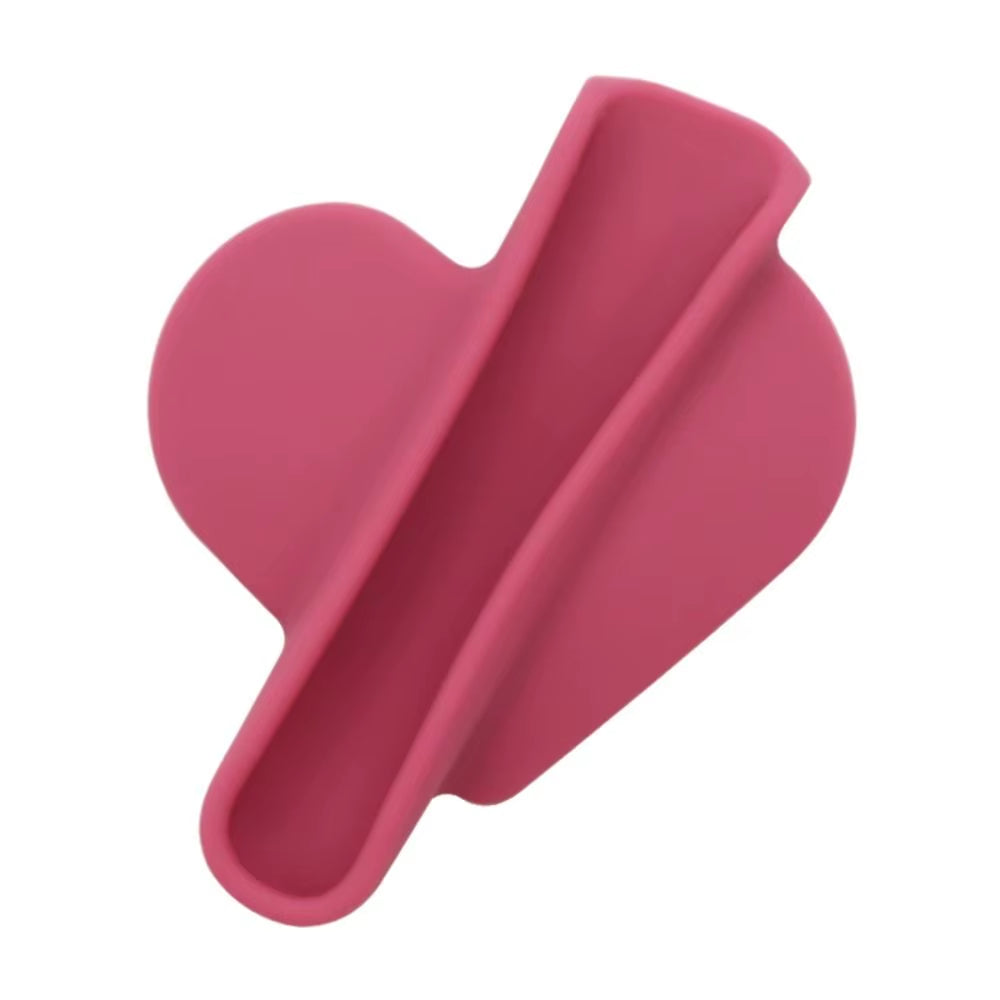 Heart Shaped Mobile Phone Case Phone Lipstick Holder Soft Silicone Protective Case Women Girl Lip Glaze Back Stick Holder